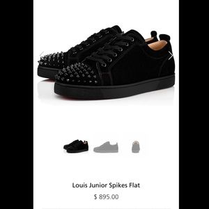 ChristianLouboutin Red bottom Junior spike flats
